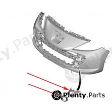 TŞT Peugeot 207 Ön Sis Lamba Kapağı Nikelaj Rc Sport Sol 2006 (Oem No:  7452HW)