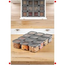 Calperia 12'li 650ML Sızdırmaz Kare Saklama Kabı Seti