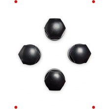 Calperia Siyah Şifreli Bijon Kapağı - 4 Adet