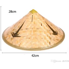Ttt Naturel Renk Cambodia Kamboçyalı Vietnam Şapkası Pvc Hasır
