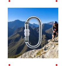 Calperia Oval Kilitli Karabina 10MM - Paslanmaz Çelik