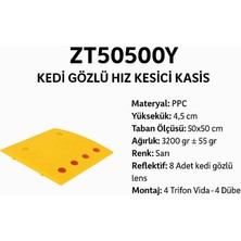 Zeplin Kedi Gözlü Hız Kesici Kasis 4,5cm