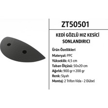 Zeplin Kedi Gözlü Hız Kesici Kasis Sonlandırıcı 4,5 cm