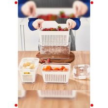 Calperia 7 Litre Açık Gri Çok Amaçlı Saklama Kabı