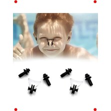 Calperia Yüzücü Kulak & Burun Tıkacı Seti - 2 Takım, Saklama Kutulu