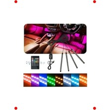 Calperia Araç Içi Ayak Altı LED Aydınlatma Sese Duyarlı Kumandalı