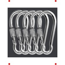 Calperia Paslanmaz Çelik Karabina Kilit Seti - 5 Adet