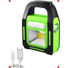 Calperia Güneş Enerjili & USB Şarjlı Kamp Lambası
