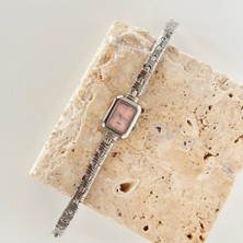 Vesce Atelier Ryen Gümüş Saat Pembe