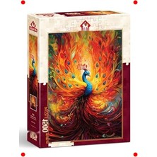 Calperia Tavuskuşu Desenli 1500 Parça Sanat Yapbozu