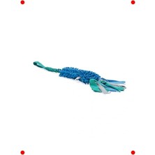 Calperia Peluş Köpek Getirme Oyuncak Mavi-Yeşil 70 cm