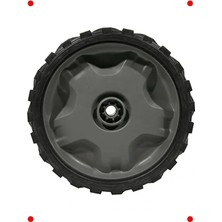 Calperia Çim Biçme Makinesi Tekerleği - 20 Cm, Siyah