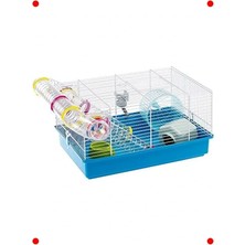 Calperia Aksesuarlı Hamster ve Kemirgen Kafesi (46X30X25CM)