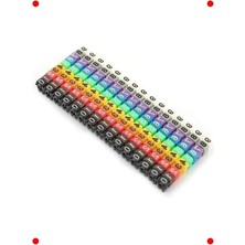 Calperia 100'LÜ Renkli Yeniden Kullanılabilir Kablo Etiket Seti