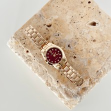 Vesce Atelier Suvis Gold Saat Bordo