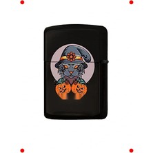 Calperia Cadılar Bayramı Temalı Renkli Baskılı Metal Çakmak