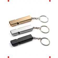 Calperia Acil Durum Düdüğü - Alüminyum Anahtarlık Kamp Yürüyüş