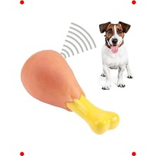 Calperia Sesli Köpek Oyuncak - Tavuk Budu Tasarımlı Eğlenceli