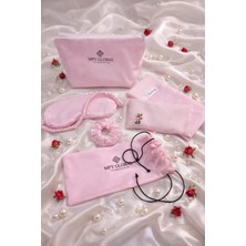 Mpy Global Pamuk Saten Premium Uyku & Yoga Seti | Uyku Bandı, Yoga Göz Yastığı, Saç Tokası ve Çok Amaçlı Çanta