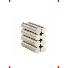 Calperia Güçlü Neodyum Yuvarlak Mıknatıs, 8x1 mm - 25 Adet