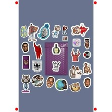 Calperia Rap Temalı Sticker Paketi: Defter, Ajanda, Laptop Için