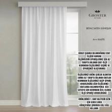 Groster Spor Beyaz Saten Güneşlik A++ Kalite!