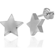 Katre46 Gümüş Yıldız Çivili Kadın Küpe