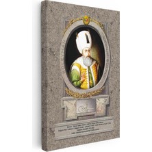 Osmanlı Padişahları - Yavuz Sultan Selim Halifeliği Osmanlı'ya Getiren Padişah Kanvas Tablo