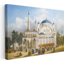 Tablofest Yatay Kanvas Tablo Tarihi Külliye Meydanı Osmanlı Tablosu Ev Ofis Duvar Dekoru