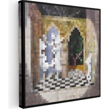 Tablofest Kare Kanvas Tablo Endboss Piksel Minecraft Tablosu Ev Ofis Salon Duvar Dekoru