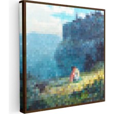 Tablofest Kare Kanvas Tablo Tides Piksel Minecraft Tablosu Ev Ofis Salon Duvar Dekoru