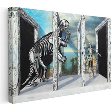 Tablofest Yatay Kanvas Tablo Passage Minecraft Tablosu Ev Ofis Salon Duvar Dekoru