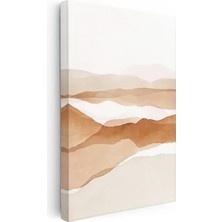Tablofest Dikey Kanvas Tablo Yumuşak Dağ Geçişleri Soyut Manzara Tablosu Ev Ofis Duvar Dekoru