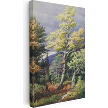 Tablofest Dikey Kanvas Tablo J.m.w. Turner Orman Içi Açık Alan Fırtına Öncesi Ressam Tablosu Ev Ofis Dekoru
