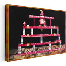 Tablofest Yatay Kanvas Tablo Kong Piksel Minecraft Tablosu Ev Ofis Salon Duvar Dekoru