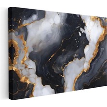 Tablofest Yatay Kanvas Tablo Damarlı Mermer Dokusu Mermer Dokulu Tablo Ev Ofis Duvar Dekoru