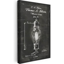 Edison Lambası - Tarihi Aydınlatma Icadı Patenti Kanvas Tablo
