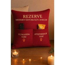 Hanova Creative Baskılı Isme Özel Sevgililer Günü Hediyesi Yastık Kılıfı Kırlent Cepli Kırlent