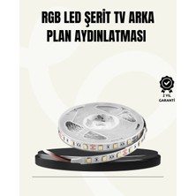 HERŞEYBURDAMODA Tv Arkası LED Şerit Işık Otomatik Açma Kapama Özellikli 2mt