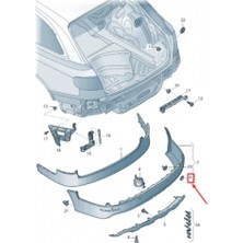 TŞT Audi A4 Ön Çeki Demir Kapağı 2012- 2015- (Oem No:  8K0807441BGRU)