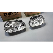 2 x Volkswagen Golf 4 1998-2004 Ön Far Sisli Sol-Sağ Takım Depo