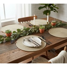 MHT 3'lü Çift Taraflı Kullanım: El Örgüsü Supla - Dayanıklı Tabak Altlığı