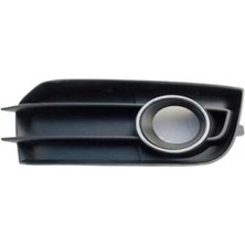 TŞT Audi A1 Ön Sis Lamba Kapağı Delikli Nikelaj Kuşaklı Sol 2010- (Oem No:  8X0807681A01C)