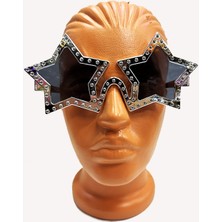 Maral Group Gümüş Yıldız Metalize Parti Gözlüğü