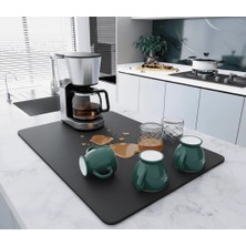 SanalAMCA Store Çay Makinesi Altlığı Su Emici Kaymaz Taban Tezgah Koruyucu Kurulama Matı
