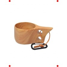 Calperia El Yapımı Ahşap Kuksa Bardak