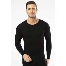 Cacharel - Termal Uzun Kol Bisiklet Yaka 1603/SIYAH