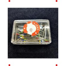 Calperia Inci Başlı Renkli Toplu Iğne 50'li