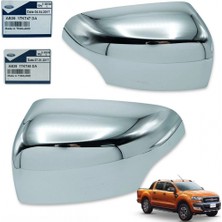 TŞT Ford Ranger Dış Ayna Kapağı Nikelaj Sol 2012-  (Oem No:  AB3917K747DA)