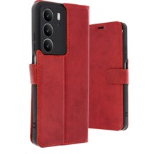 Magicool Realme C75 4g Trend S Plus Kapaklı Kılıf - Kırmızı